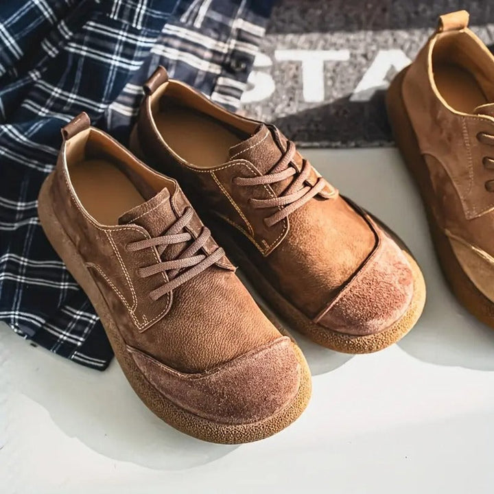 Men's Orthopedic Lace-Up Cushioned Casual Oxford Shoes