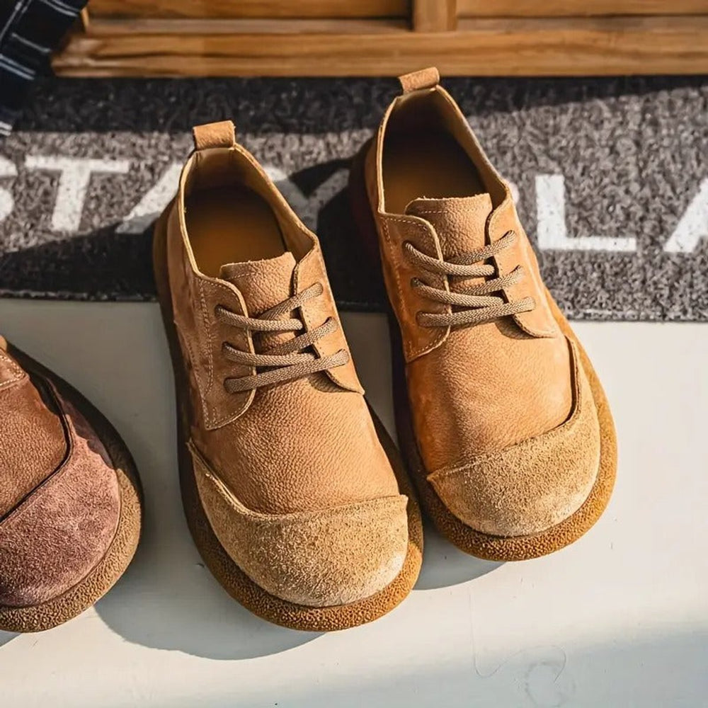 Men's Orthopedic Lace-Up Cushioned Casual Oxford Shoes