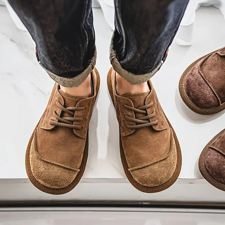 Men's Orthopedic Lace-Up Cushioned Casual Oxford Shoes