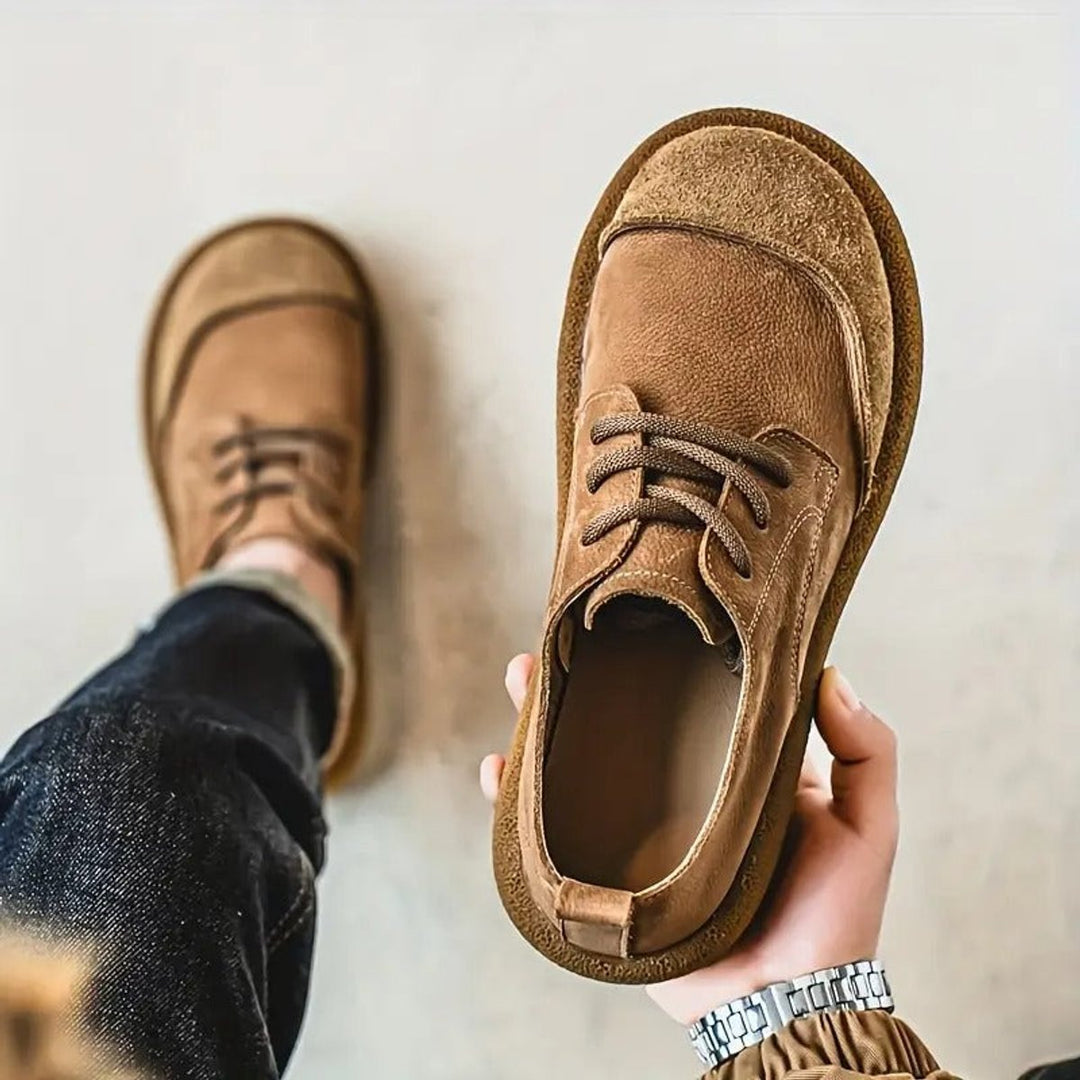 Men's Orthopedic Lace-Up Cushioned Casual Oxford Shoes