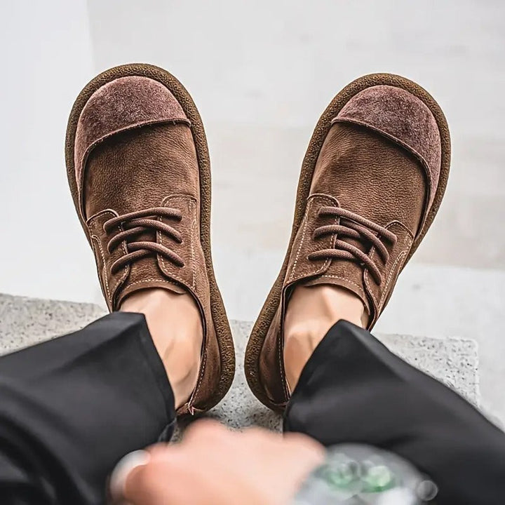 Men's Orthopedic Lace-Up Cushioned Casual Oxford Shoes
