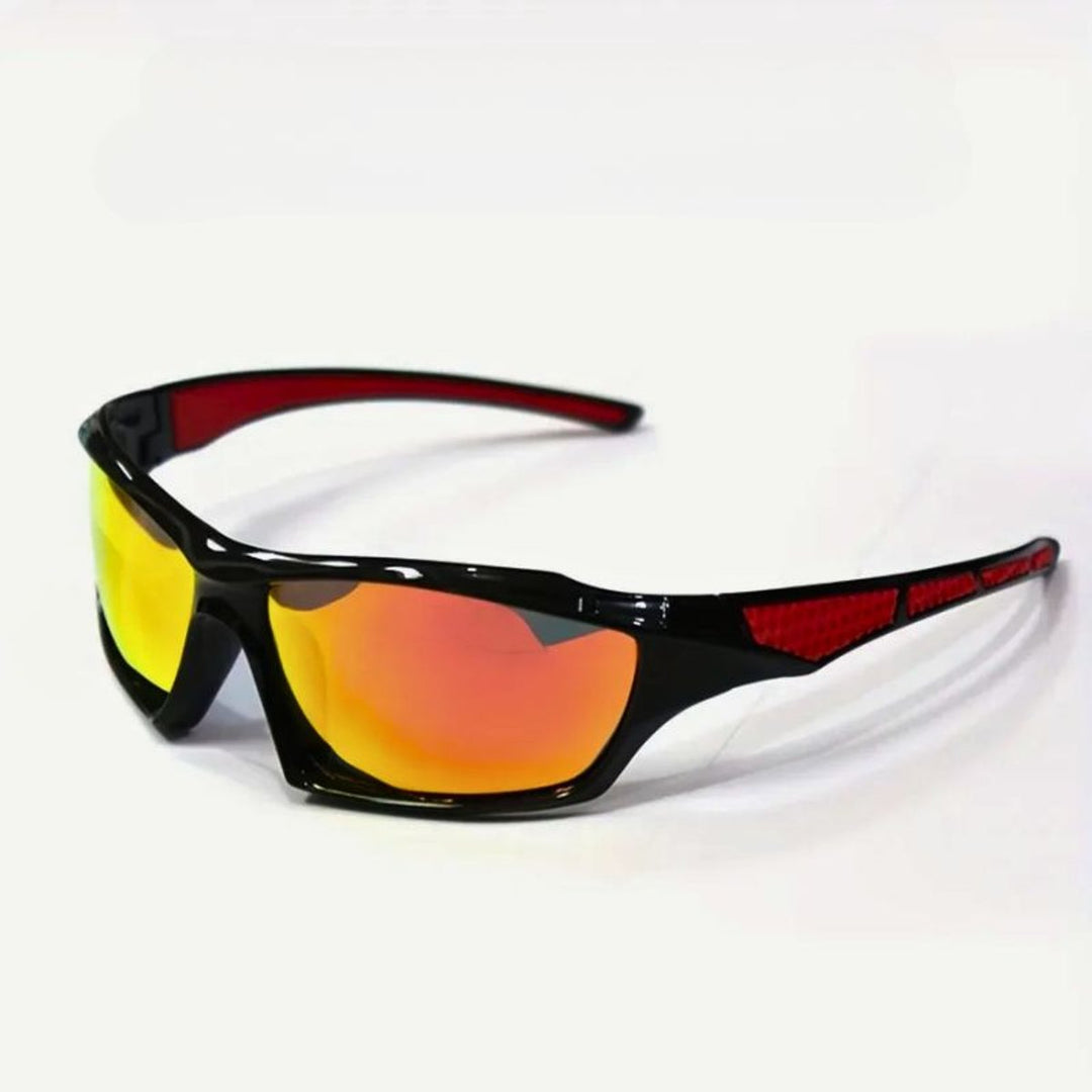 Men's Polarized Shield Sport Wrap Sunglasses