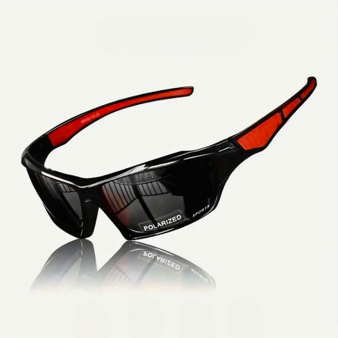 Men's Polarized Shield Sport Wrap Sunglasses