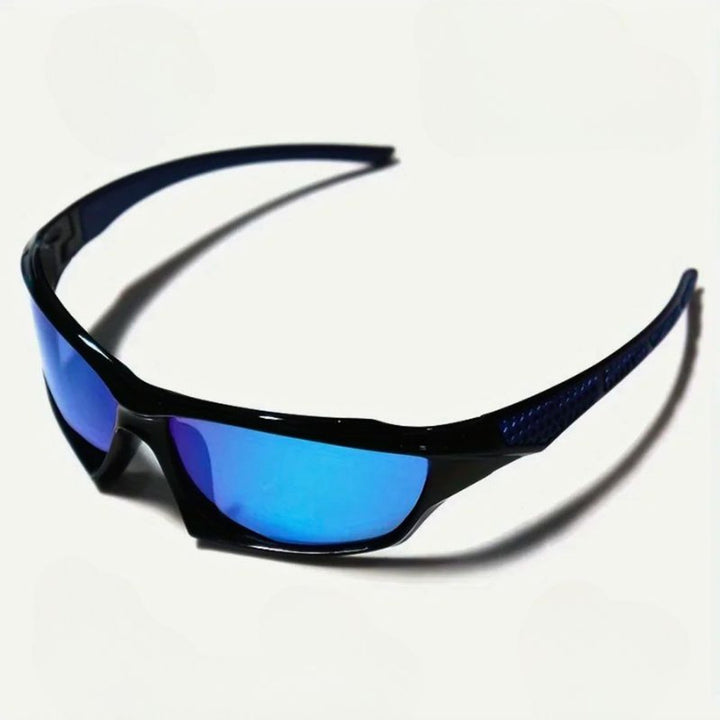 Men's Polarized Shield Sport Wrap Sunglasses