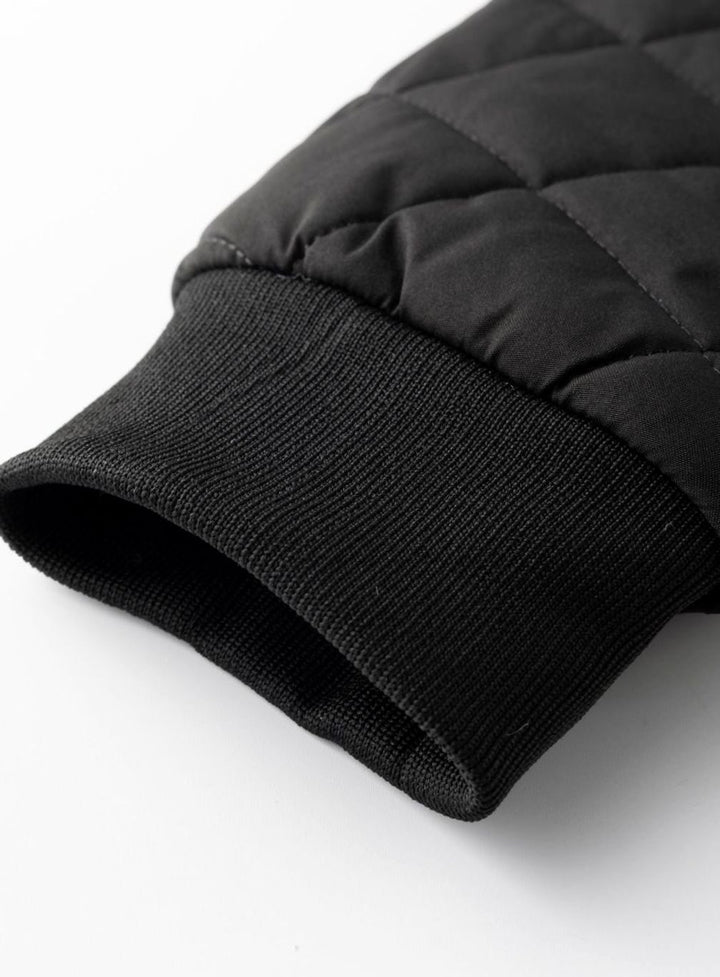 Men's Quilted Fleece-Lined Full-Zip Bomber Jacket