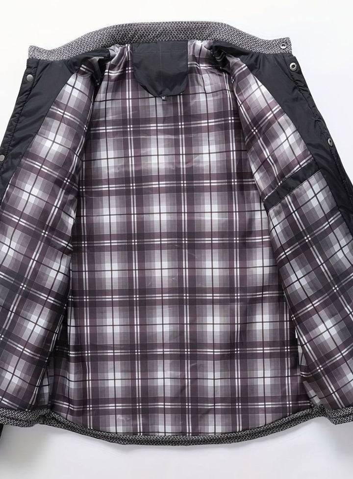 Men's Quilted Stand-Collar Lightweight Insulated Jacket