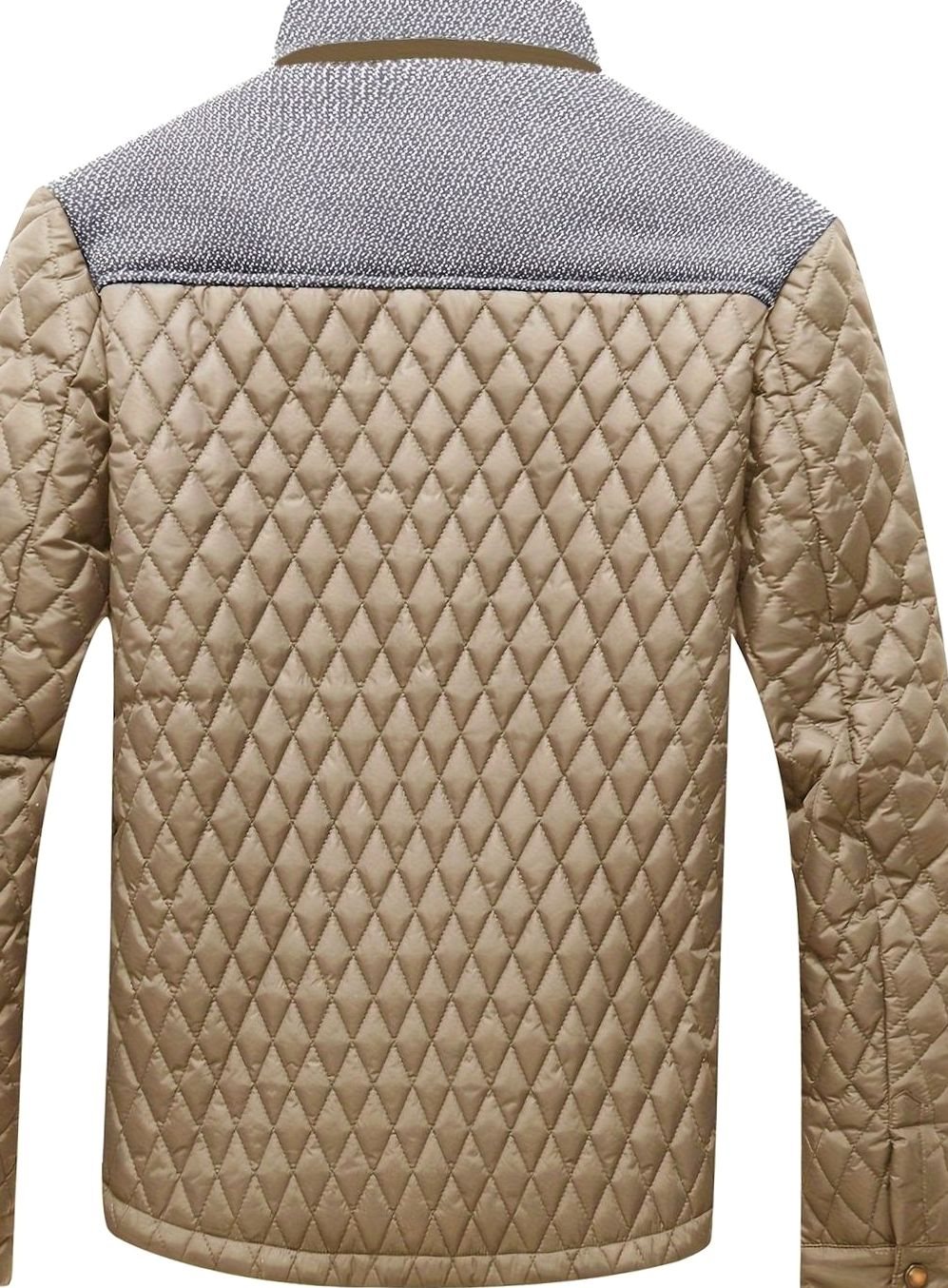 Men's Quilted Stand-Collar Lightweight Insulated Jacket