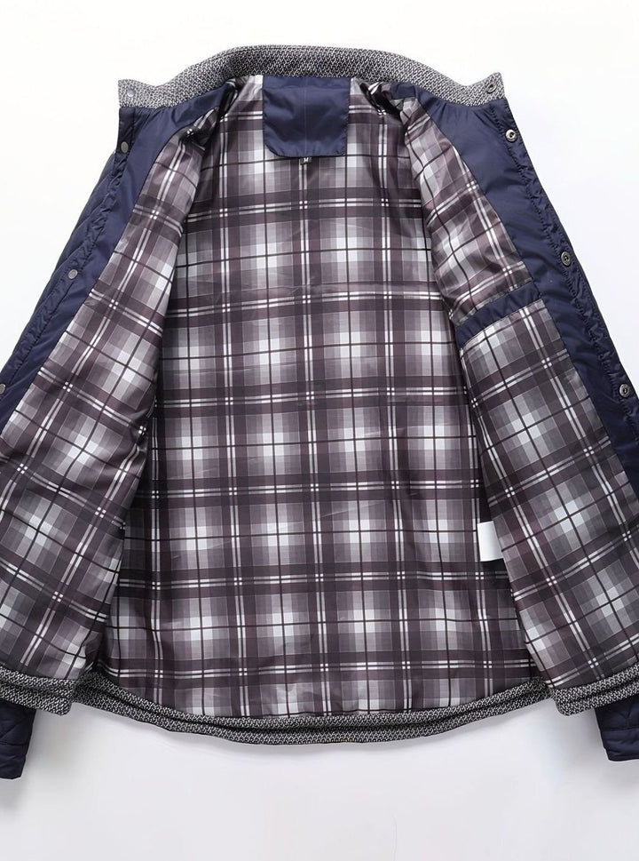 Men's Quilted Stand-Collar Lightweight Insulated Jacket