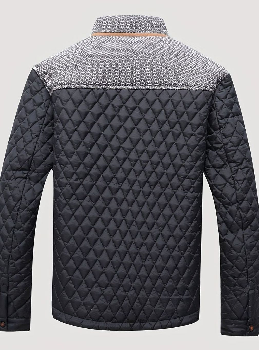 Men's Quilted Stand-Collar Lightweight Insulated Jacket