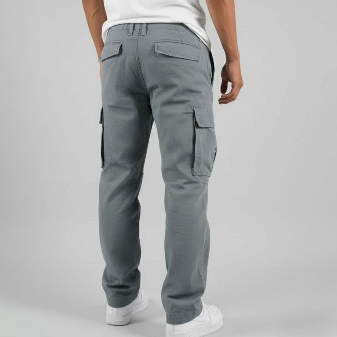 Men's Relaxed Fit Streetwear Cargo Pants Multi-Pocket