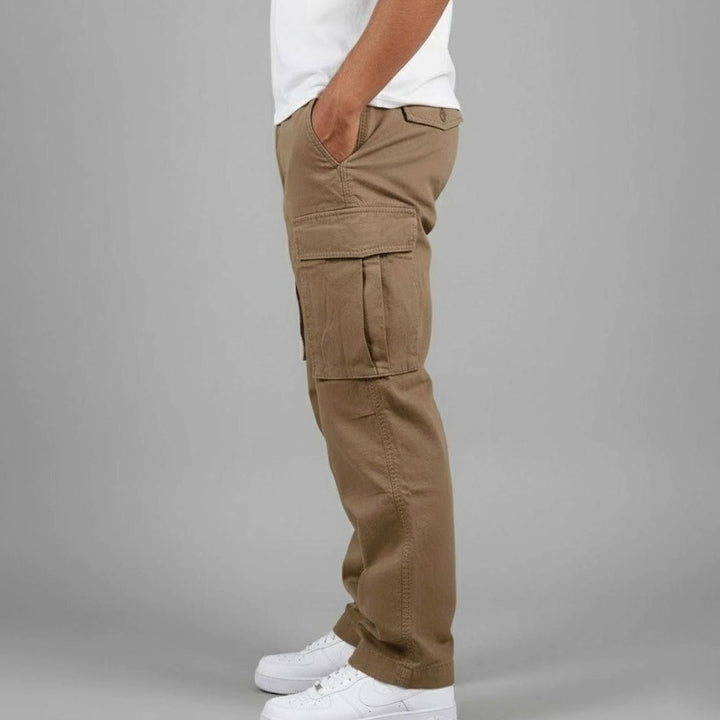 Men's Relaxed Fit Streetwear Cargo Pants Multi-Pocket