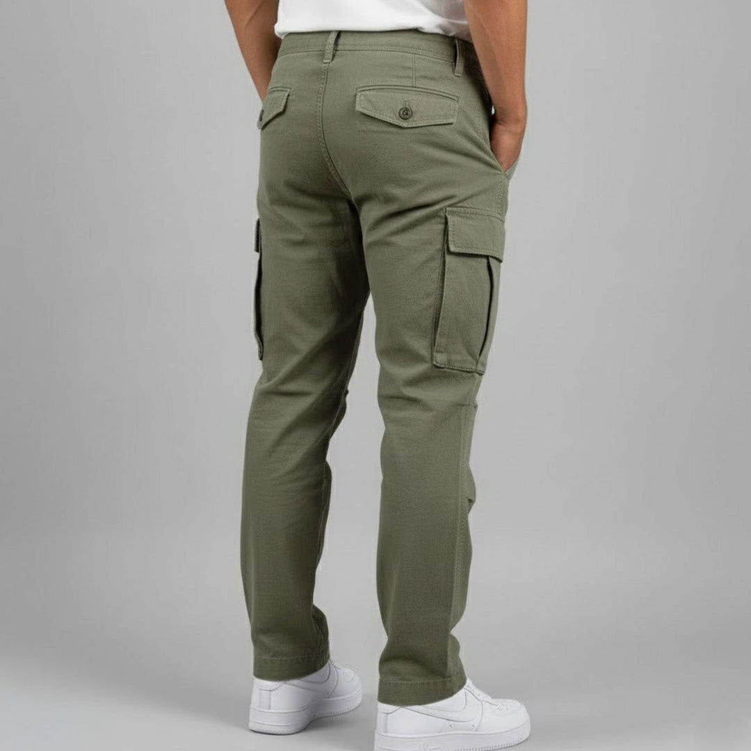 Men's Relaxed Fit Streetwear Cargo Pants Multi-Pocket