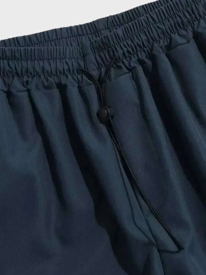 Men's Relaxed Wide-Leg Drawstring Cargo Pants