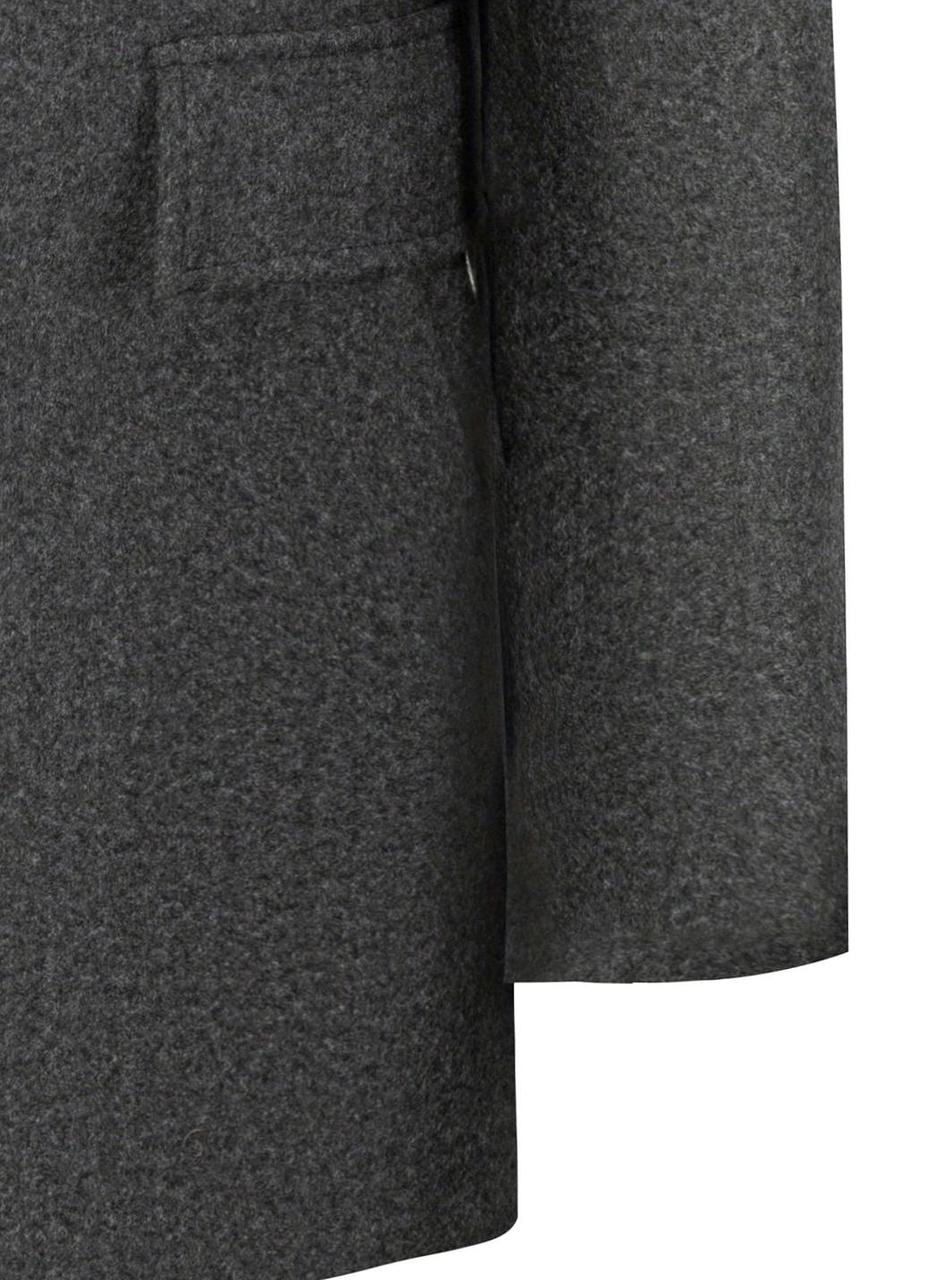 Men's Single-Breasted Wool Overcoat Tailored Topcoat