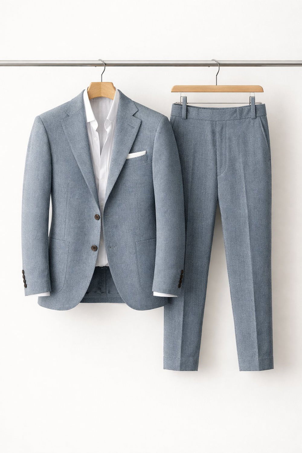 Men's Slim-Fit Two-Piece Blazer Suit Set