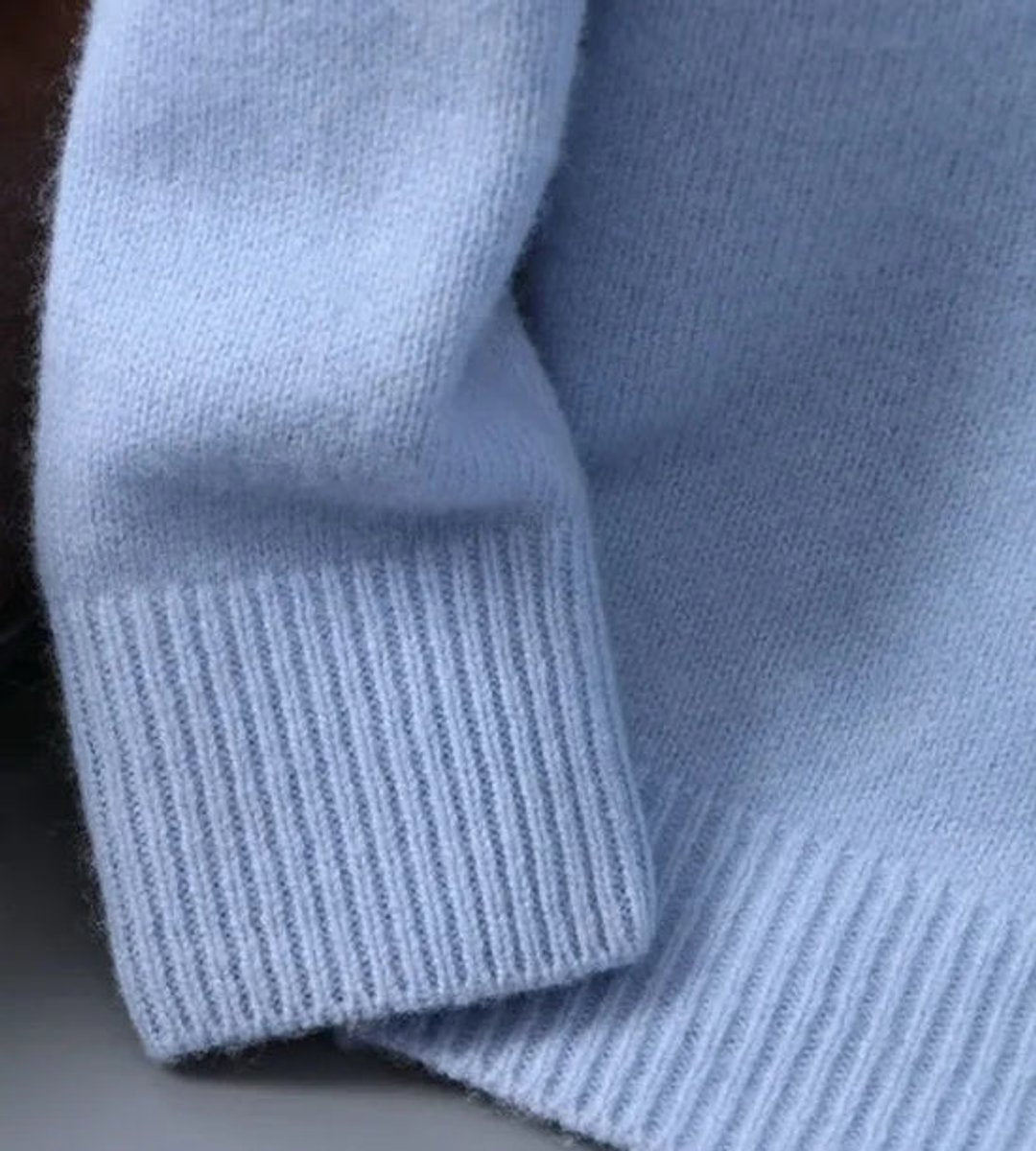 Men's Soft Mohair Crewneck Pullover Mens Knit Sweater