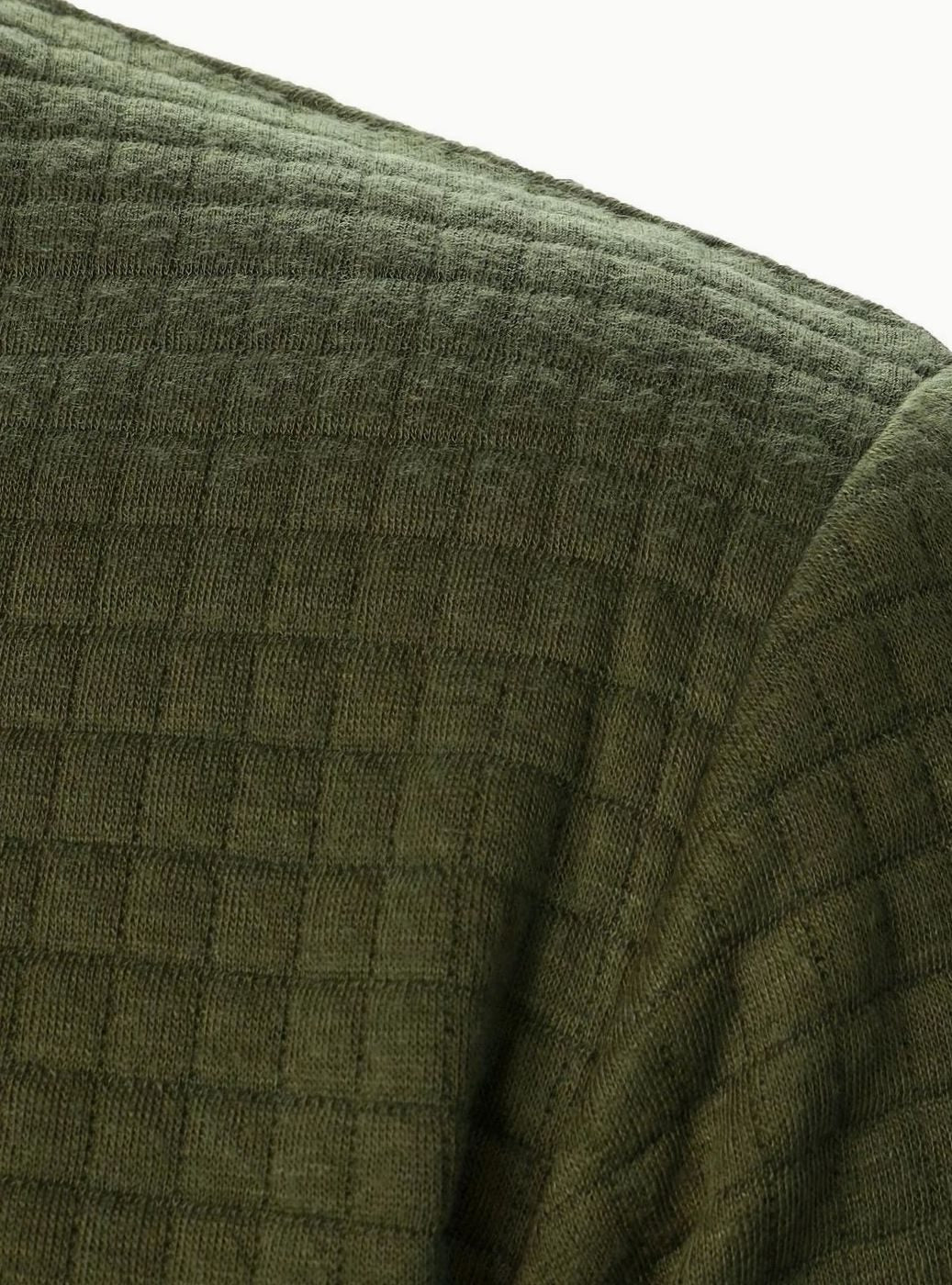 Men's Textured Zip-Up Ribbed Bomber Jacket
