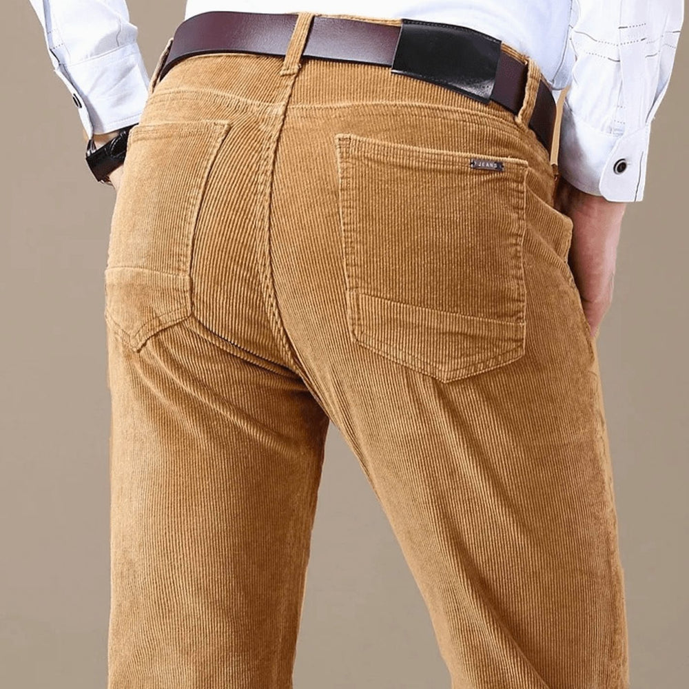 Men's Winter Season Straight-Leg Corduroy Pants