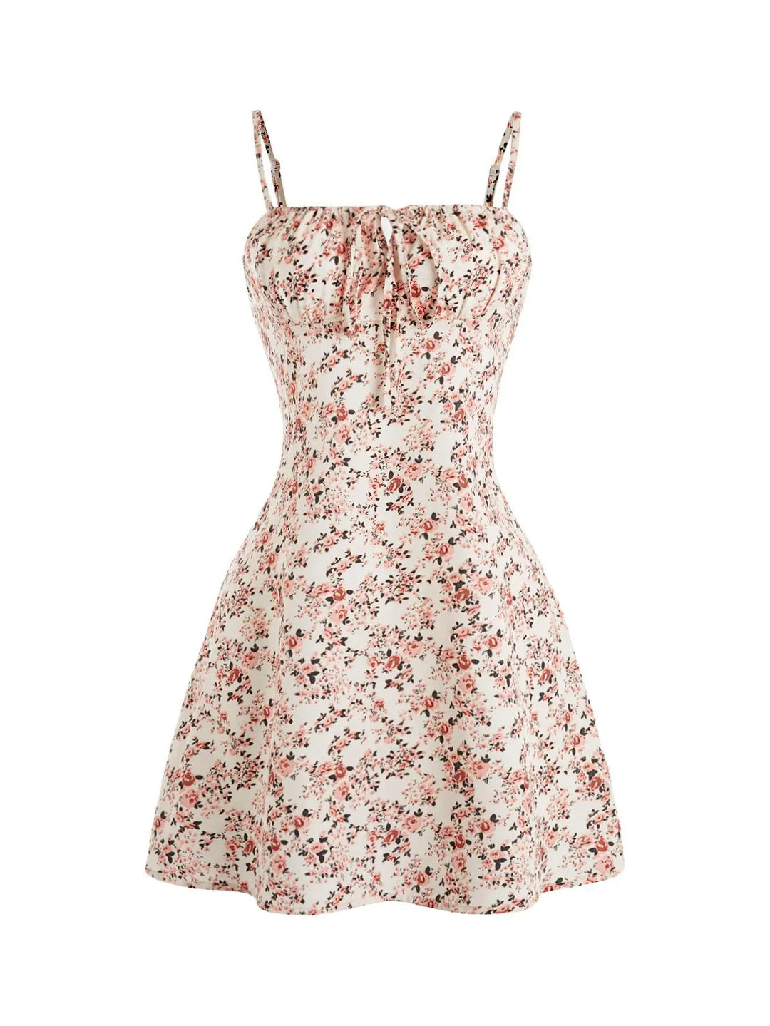 Mia | Women's Floral Ruched Cami Mini Evening Gown for Christmas Party Season