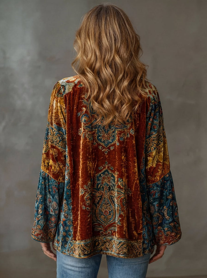 Women's Boho Vintage Lightweight Quilted Jacket Kimono Cardigan