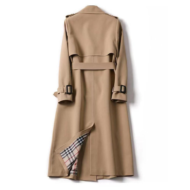 Women's Classic Double-Breasted Belted Trench Coat