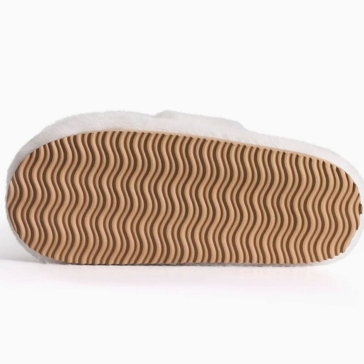 Women's Cozy Faux Fur Slip-On Slide Slippers
