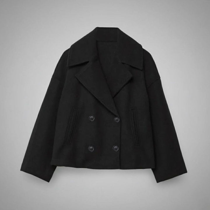 Women's Cropped Double-Breasted Tailored Short Jacket