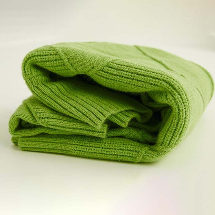 Women's Diamond-Knit Mock Turtleneck Sweater Relaxed Pullover