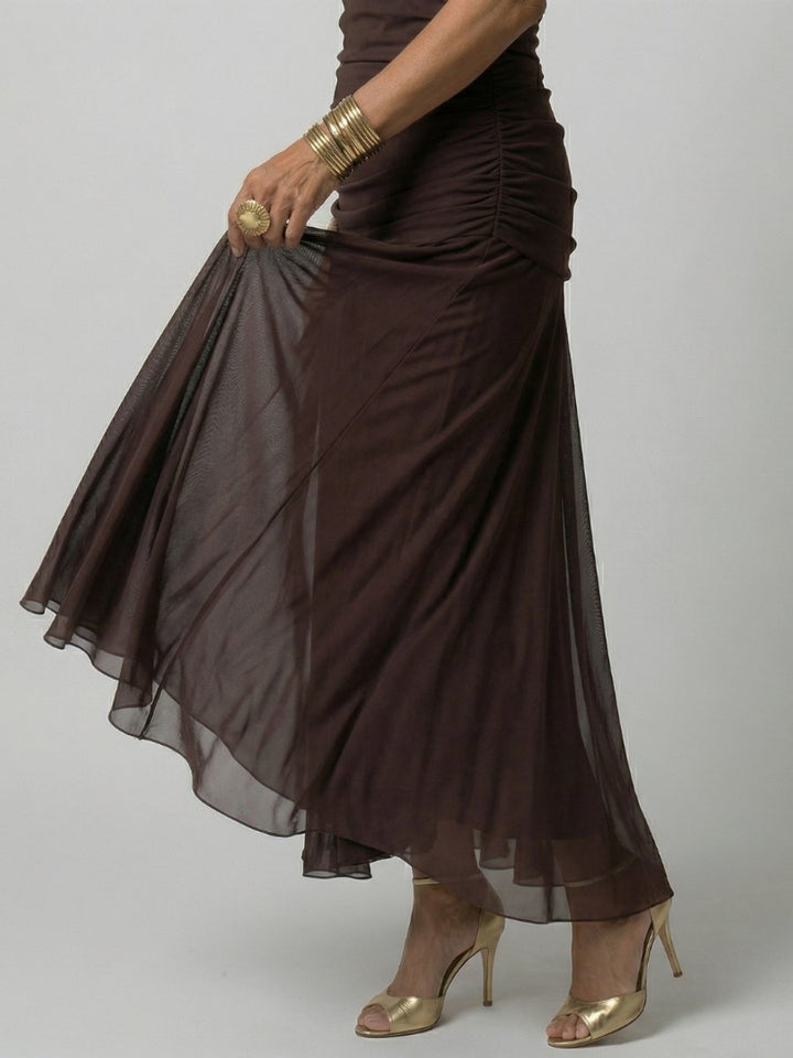 Women's Floral Off-Shoulder Draped-Neckline Midi Dress