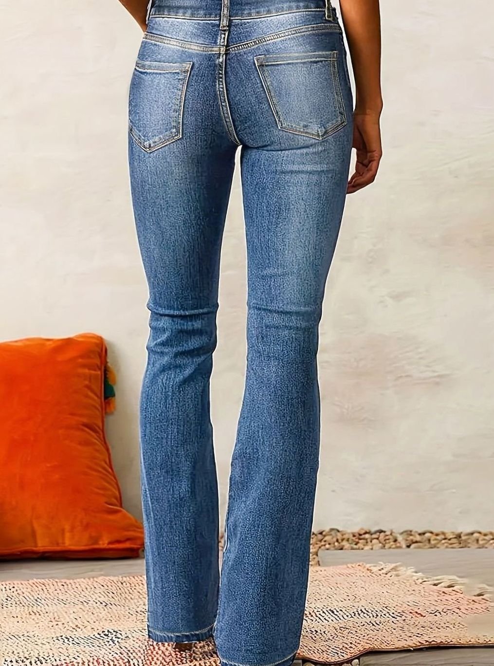 Women's High-Waist High-Rise Flare Bootcut Jeans