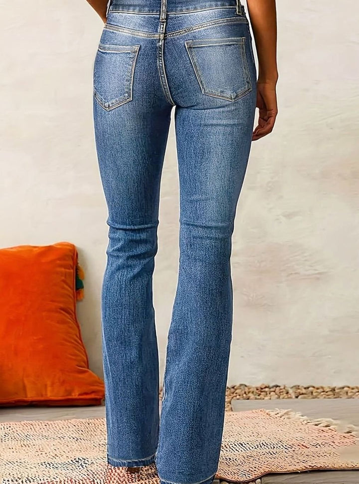 Women's High-Waist High-Rise Flare Bootcut Jeans