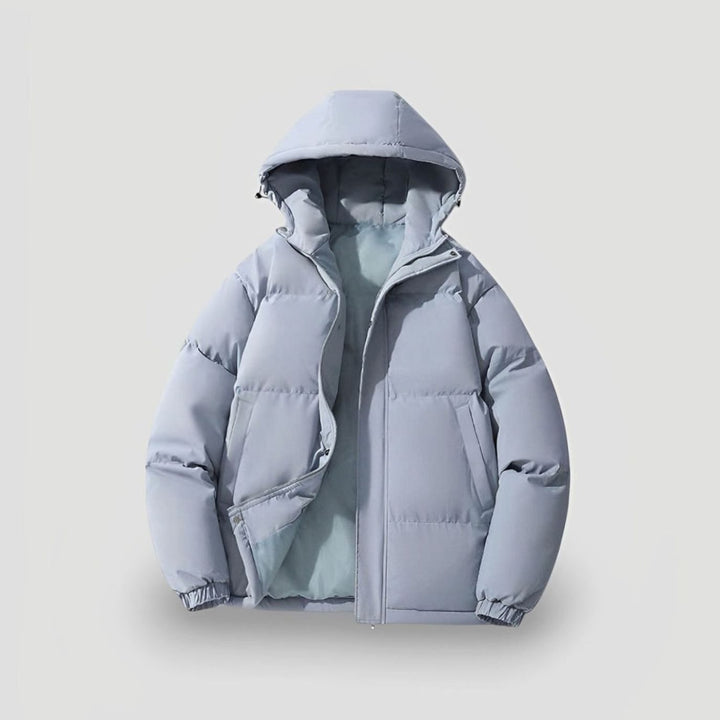 Women's Hooded Insulated Warm Puffer Jacket - Blue