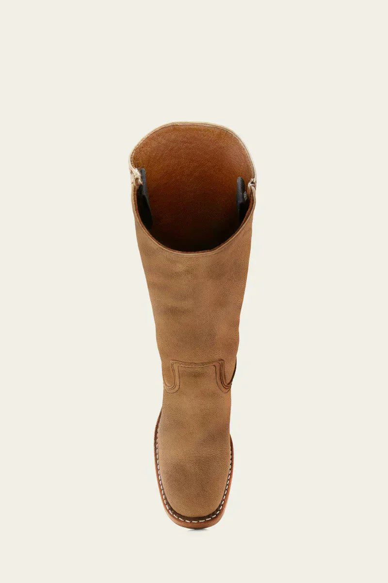 Women's Knee-High Slim-Fit Block-Heel Leather Boots