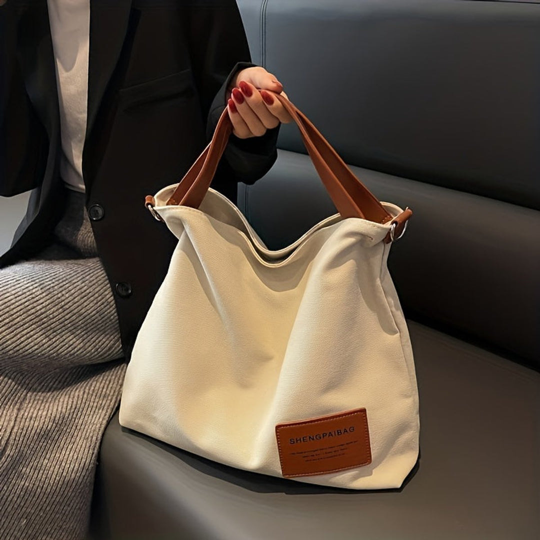 Women's Large Canvas Tote Bag Adjustable Strap Shoulder Hobo