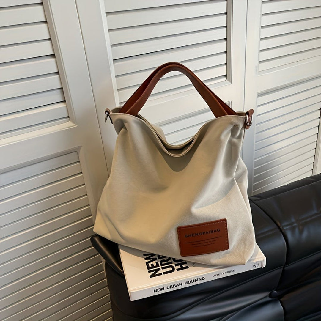 Women's Large Canvas Tote Bag Adjustable Strap Shoulder Hobo