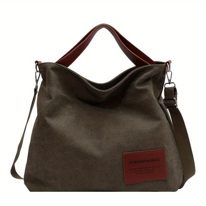 Women's Large Canvas Tote Bag Adjustable Strap Shoulder Hobo