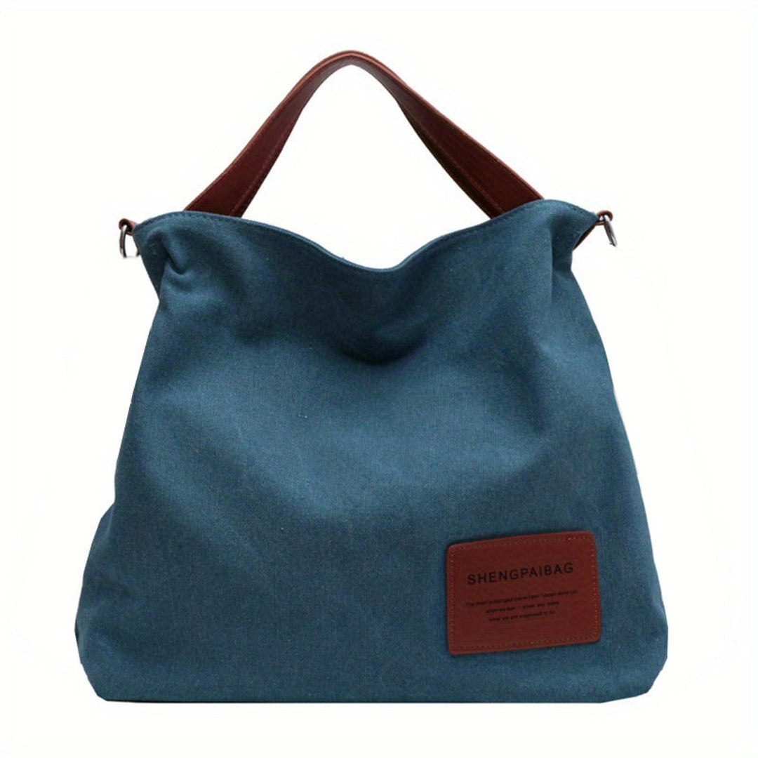 Women's Large Canvas Tote Bag Adjustable Strap Shoulder Hobo