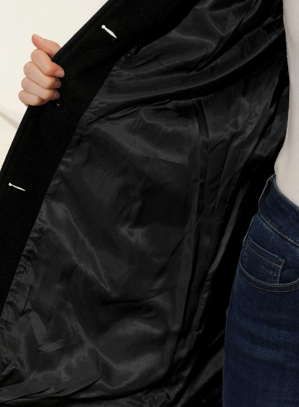 Women's Longline Single-Breasted Button-Front Winter Coat