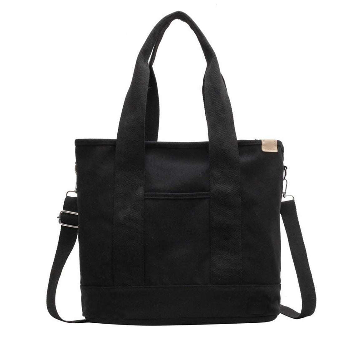 Women's Multipocket Adjustable Strap Canvas Tote Bag