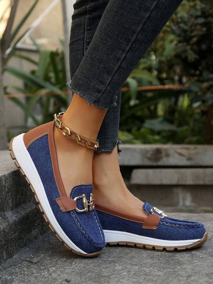 Women's Orthopedic Non-Slip Gold-Bit Slip-On Loafers