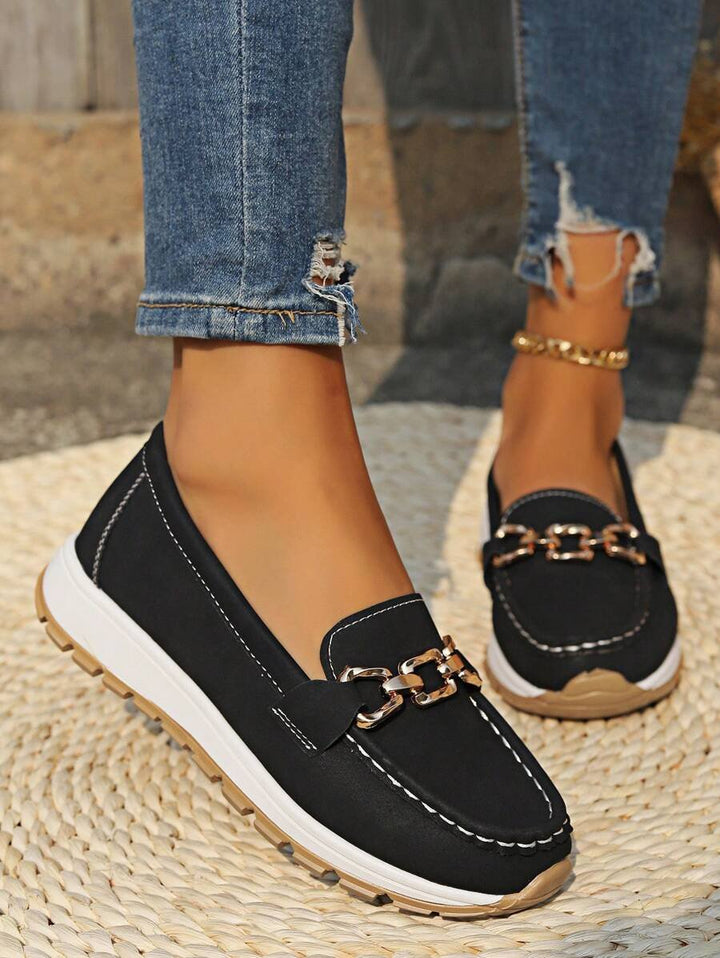 Women's Orthopedic Non-Slip Gold-Bit Slip-On Loafers