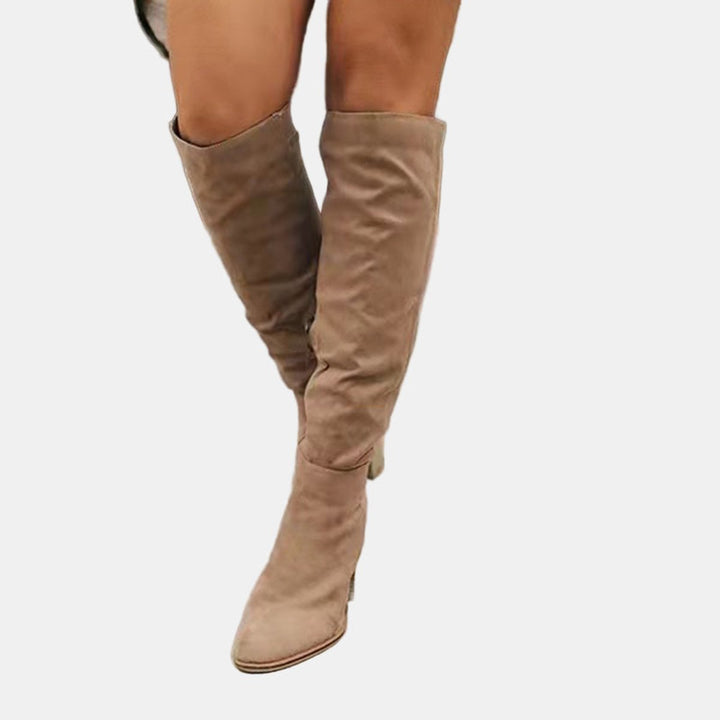 Women's Over-the-Knee Block-Heel Tall Shaft Ankle Boots