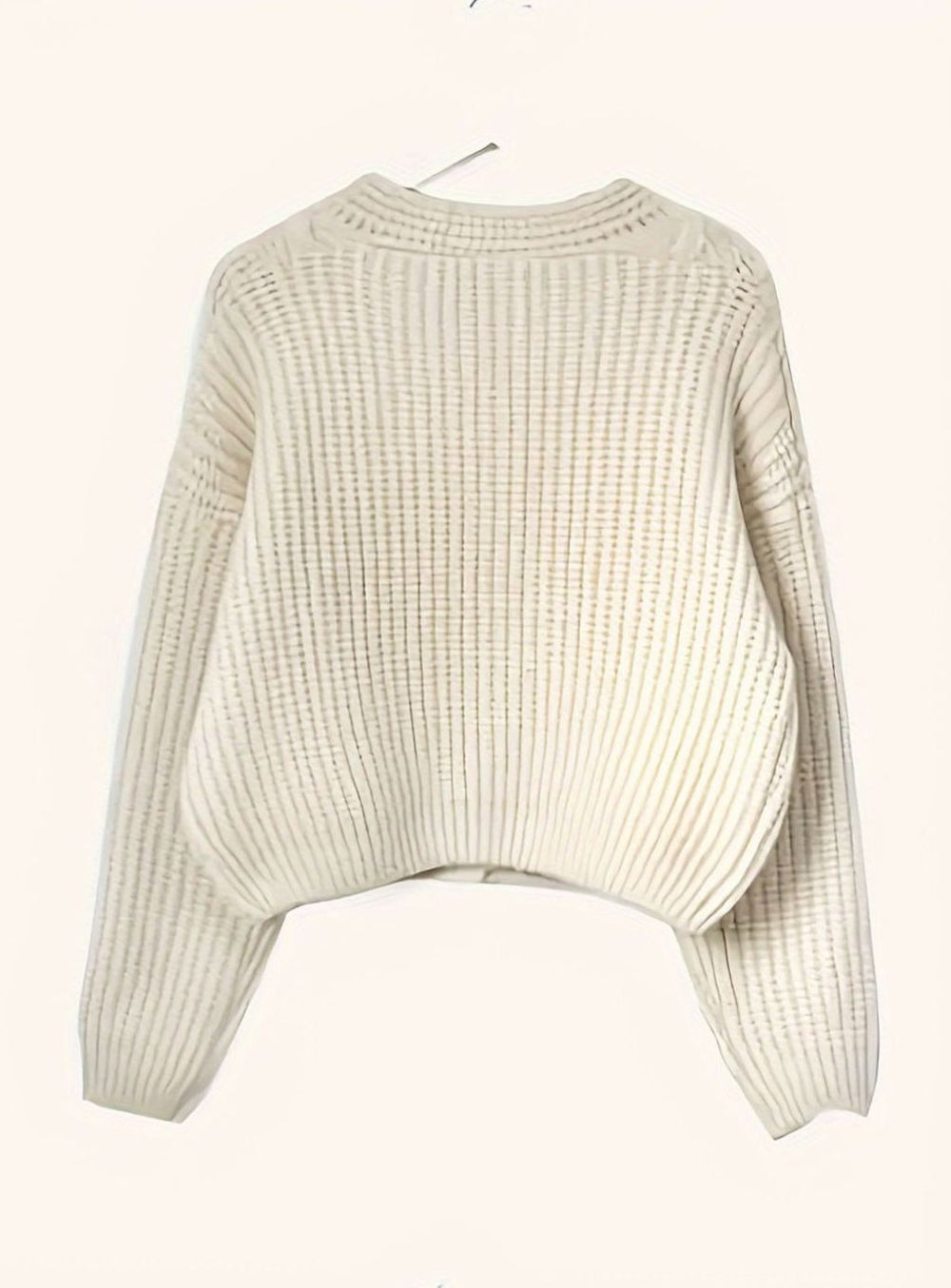 Women's Oversized Cable Knit Button-Front Cardigan