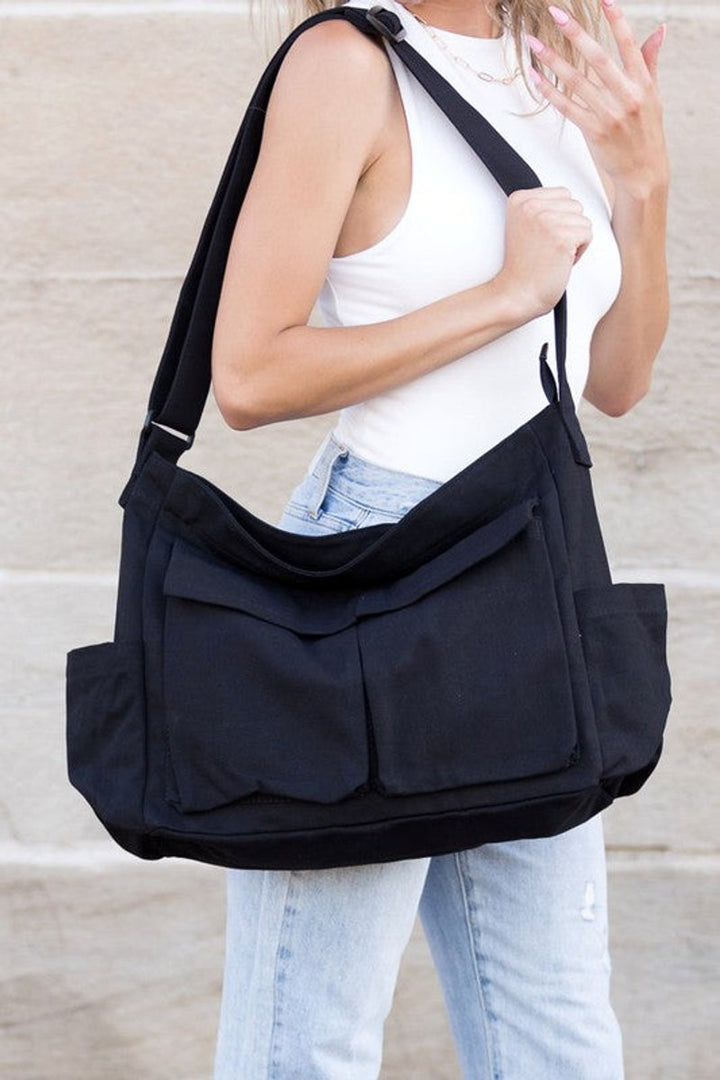 Women's Oversized Canvas Tote Bag Messenger Shoulder Bag