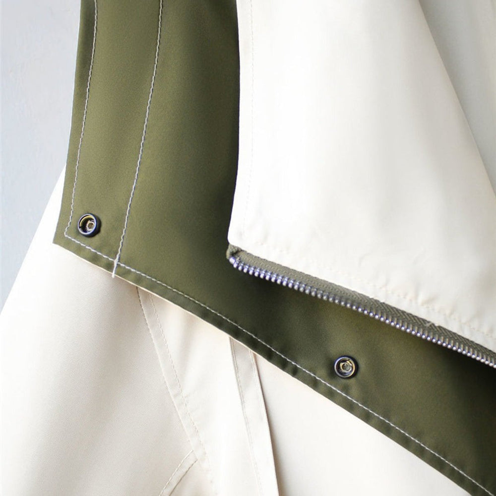 Women's Oversized Waterproof Hooded Trench Coat