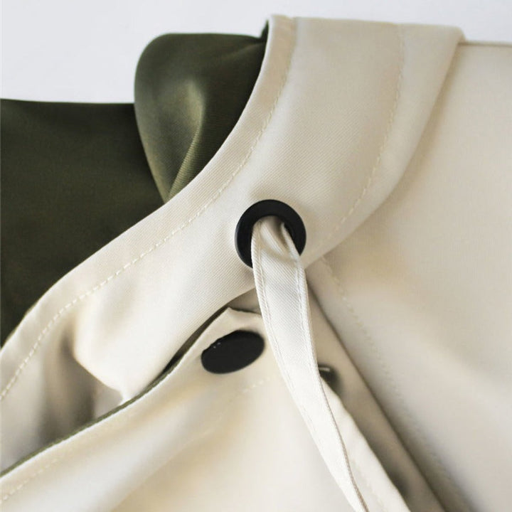 Women's Oversized Waterproof Hooded Trench Coat