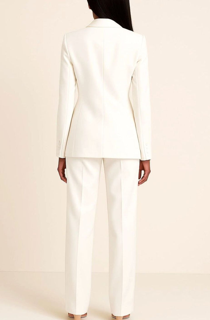 Women's Tailored Wide-Leg Blazer Suit Set