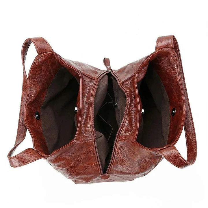 Women's Vintage Soft Leather Hobo Shoulder Tote Bag